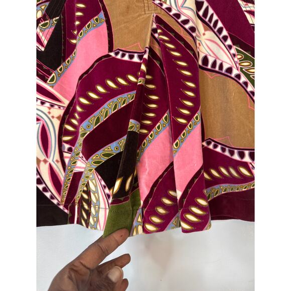 Etcetera Velour Velvet Skirt Women's Size 2 - Picture 3 of 6